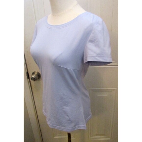 In Bloom by Olvi’s Short Sleeve Top Light Purple Tee T Shirt Size 40 US 10 - Picture 2 of 6